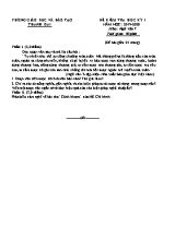 Đề kiểm tra học kỳ I môn Ngữ văn Lớp 7 - Năm học 2019-2020 - Phòng giáo dục và đào tạo Thanh Oai (Có đáp án)